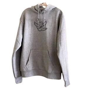 Adidas Shmoo Gray Sweatshirt Hoodie US Small Athletic Pullover Ghost